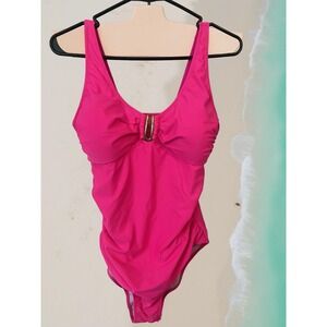 BMJL Women's One Piece Swimsuit Tummy Control, Size Large